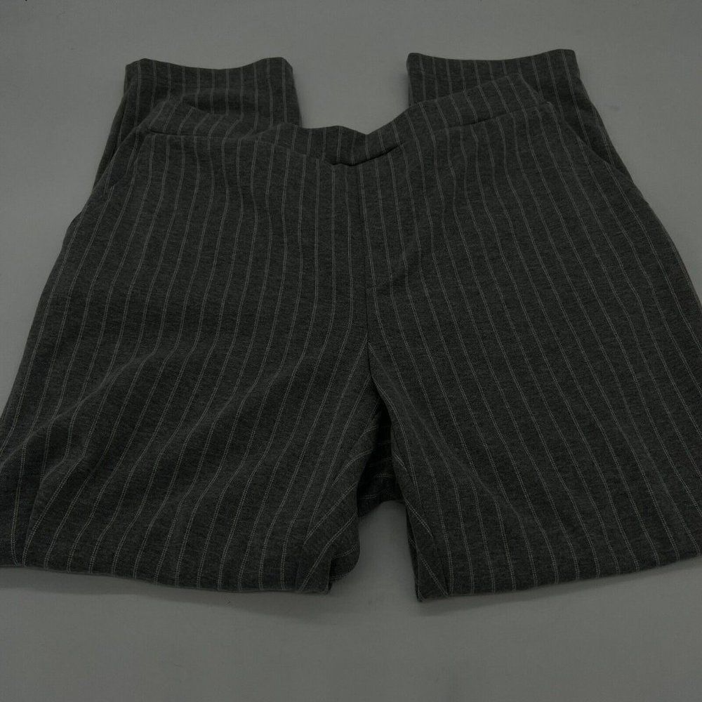 BANANA REPUBLIC GRAY HAYDEN PULL ON TAPERED SOFT ANKLE PANTS DRAWSTRING SIZE 12
